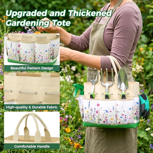 Gardening Tools 10-Piece, Heavy Duty Garden Tool Set with Handbag - view 2