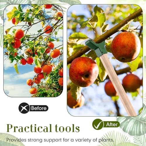 8 Pcs Tree Branch Supports Plastic Brace for Orchards, Green - view 5