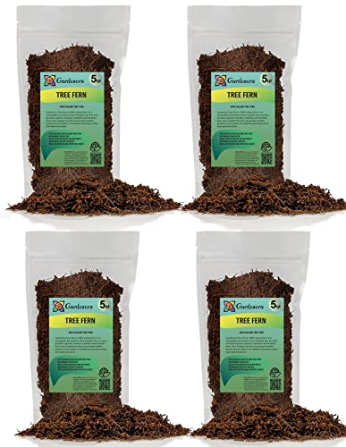 Premium New Zealand Tree Fern - 20 Quart - Orchid and Epiphytal Plants Growing Medium and Reptile Substrate (4 Bags of 5 Quart)