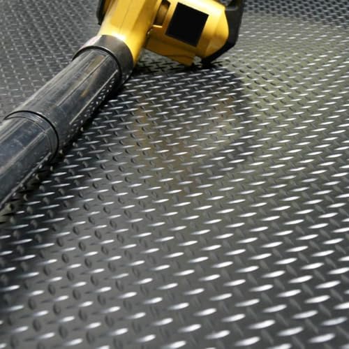 Anti-Slip Rubber Diamond Floor Mat - Durable, Non-Skid, Waterproof Floor Protection for Home, Gym, Garage, and Vehicles - 2.5 mm x 4 ft x 6 ft Rolls - Black (4x6 FT) - view 6