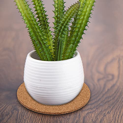 6 Pieces Round Cork Mat for Plants, 4 Inches - view 6