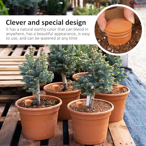 4pcs 3.1in Plant Self Watering Globes Ollas Watering Pots Drip Irrigiation Olla System Terra Cotta Clay Irrigation Pots Terracotta Self Watering - view 6