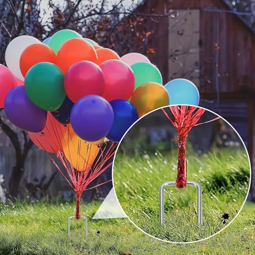 Landscape Staples 6 Inch 25 Pack, Anti-Rust Garden Staples Stakes Landscape Fabric Pins for Weed Barrier Tent Drip Irrigation Tubing Ground Lawn Cover - view 5