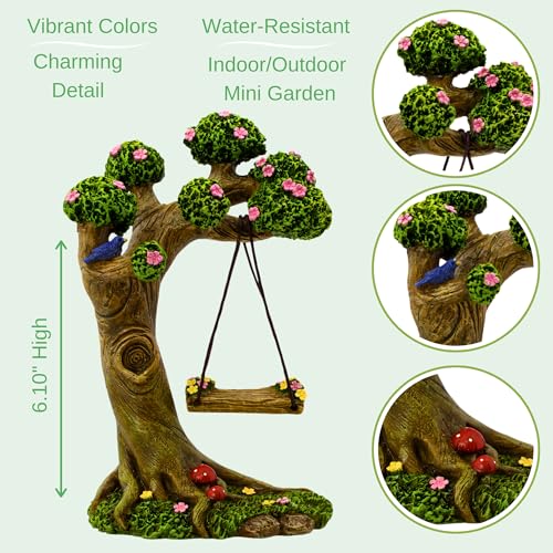 Fairies for Fairy Garden - 4 Piece Set with Tree Swing - view 4