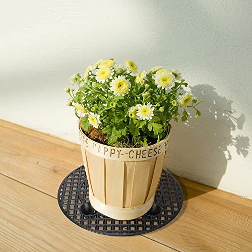 6 Pcs Big Potted Plant Stands, 12 Inch Patio and Deck Floor Protector - view 4