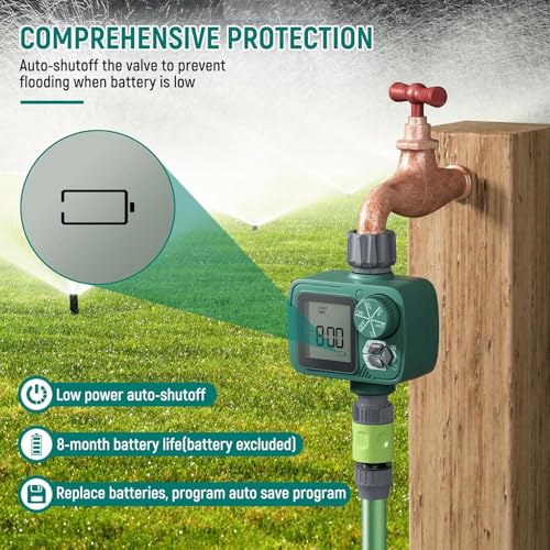 Sprinkler Timer, Programmable Hose Timer with Automatic Watering System - view 6