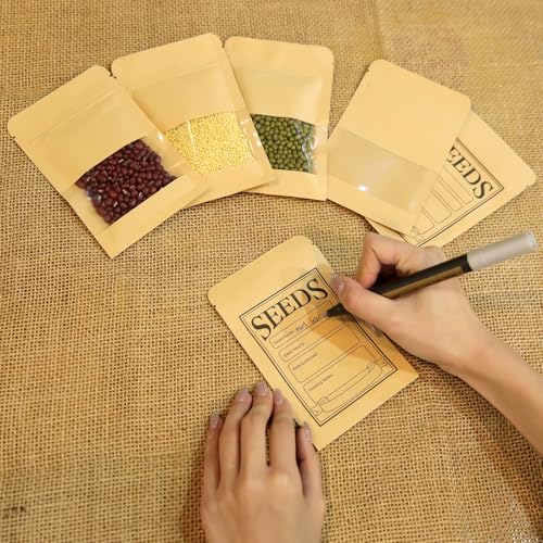 Seed Storage Organizer Box 60 Slots, with 20 Envelopes and Small Tool, Sturdy Seeds Saving Seed Bank Container Kit (Seeds not Included) - view 5