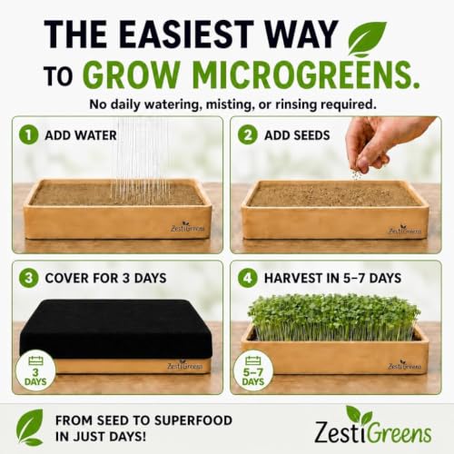 Microgreens Growing Kit - Self-Watering Tray with US Premium Seeds - view 3