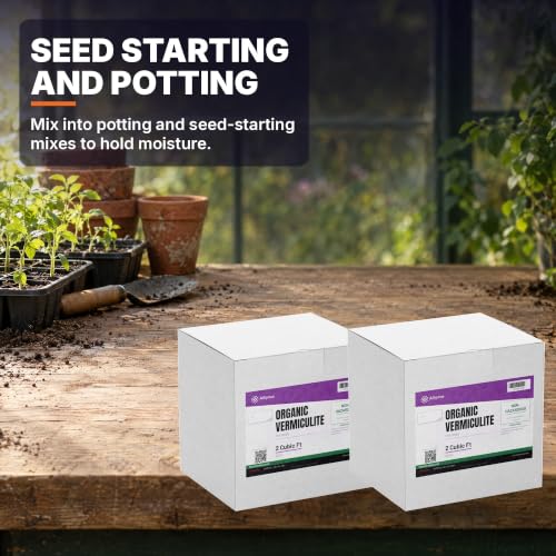 Organic Vermiculite, Fine Grade - 4 Cubic Feet (102 Quarts), 2 Boxes - Growing Medium for Seed Starting, Potting Mixes and Mushroom Cultivation - view 3