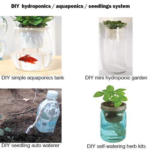 150 feet 1/4 inch Self Watering Capillary Wick Cord Vacation Plant Sitter Hydroponic Wicking Self-Watering Planter Pot Automatic Water System Device Potted Violet Auto Seedling Waterer Rope - view 4