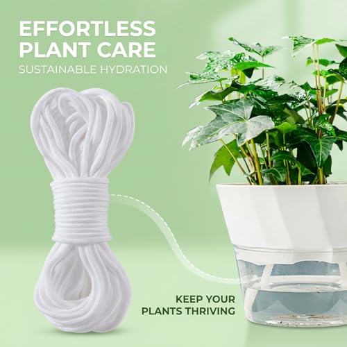Wicking Rope for Plants - 50 Feet 1/4 Inch Self Watering Wick Cord - view 3