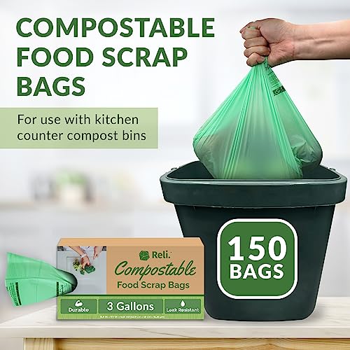 Reli. Compost Bags 3 Gallon (150 Count) | ASTM D6400 Certified - view 2