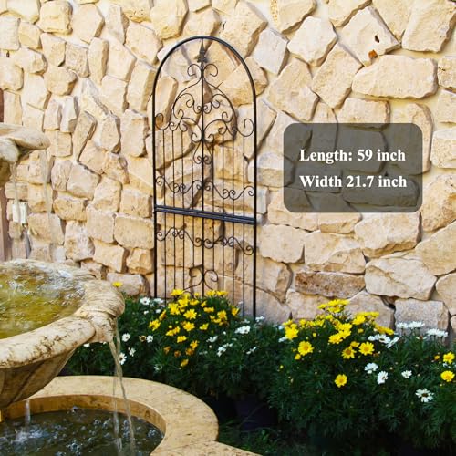 Metal Garden Trellis, Plant Support for Climbing Roses & Clematis - view 4