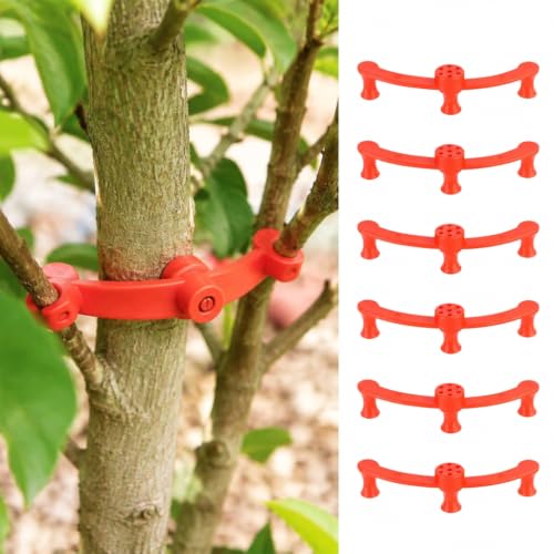 6-Pack Plant Branch Clips, Reusable Garden Stem Supports for Guide Stems