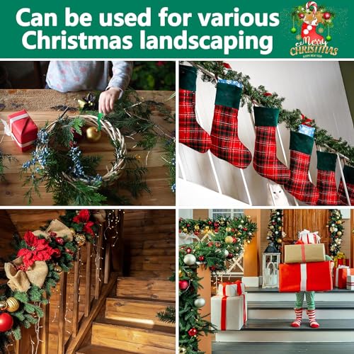 100 Pcs Large Christmas Garland Ties, 12 Inch Reusable Nylon Banister Ties - view 6