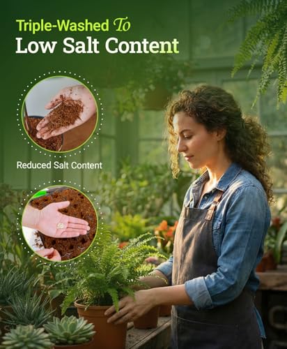 BushDoctor Coco Loco Soil Potting Mix, Triple-Washed for Reduced Salt, Retains Water, Includes Bat Guano & Earthworm Castings - Ideal for All Gardens 12 Quart - view 3