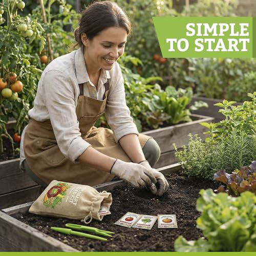 Vegetable/Herb Seeds Variety Pack - 30 Heirloom Seed Gift Kit - Made in USA - view 2
