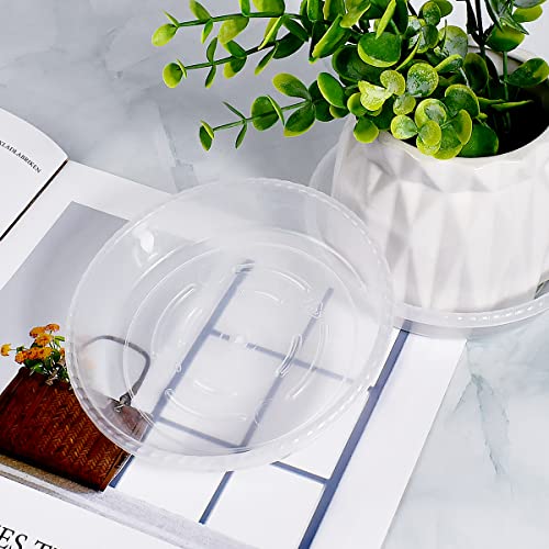 10 Pack Clear Plastic Plant Saucer, Durable Plant Trays Flower Plant - view 7