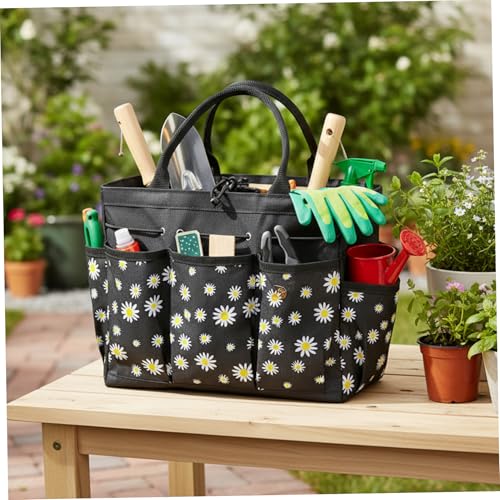Garden Tool Bag with Multiple Pockets, Heavy-Duty 600D Oxford Fabric Gardening Bag for Organizing Outdoor Supplies - view 6