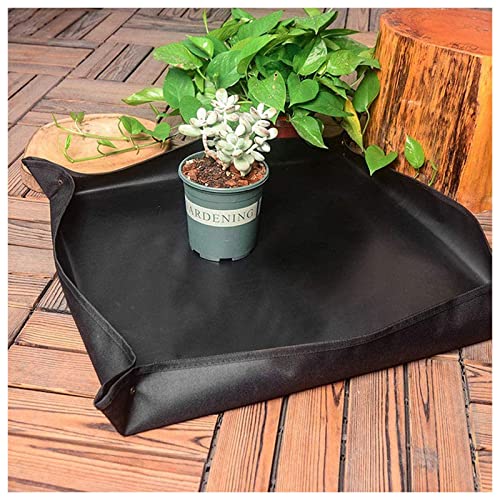 1 Pcs Garden Kneelers Work Cloth Anti Dirty Gardening Transplanting Pot Pad with 12 Pieces Mini Garden Hand Transplanting Succulent Tools for Indoor Garden Plant Care, Blue (Size : 75*75cm) - view 2