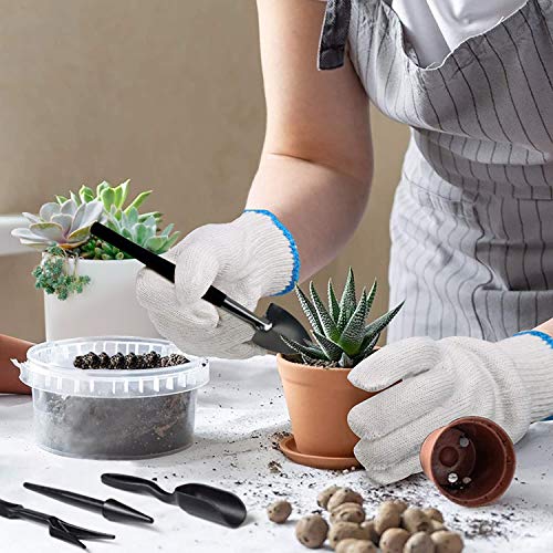 Succulent Tools, 13 Pcs Mini Garden Tool Set, Transplanting Tools Set,Succulent Care kit for Succulent Miniature Gardening Plant, Black - view 7