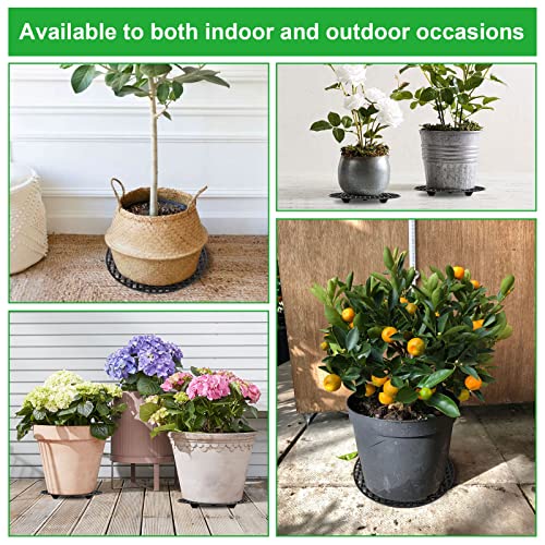 12 Pieces 12 Inch Plant Riser for Pots Indoor, Heavy Duty Plant Stands, Plant Level Pot Elevator for Indoor Outdoor Garden Flower, Patio & Deck Floor Protector - view 7