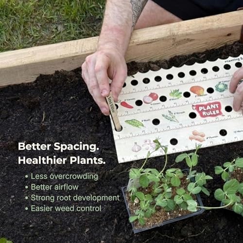 Seed Spacing Ruler for Square Foot Gardening and Raised Beds Planting Guide - view 4