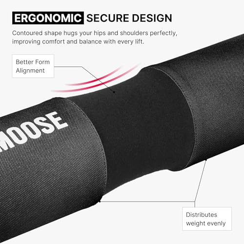 Barbell Pad for Hip Thrust, Squat & Lunges - Non-Slip Thick Foam Cushion for Neck and Back Support with Two Straps - Hip Thrust Pad for Leg Day - Fits All Olympic Bars and Smith Machine - view 6