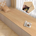 Waterproof Bay Window Cushion Cover, Non-Slip Rubber Backed Mat for Kitchen or Ledge Edge, Wood Grain Design, Protector Pad for Windowsill Decor, Easy to Clean