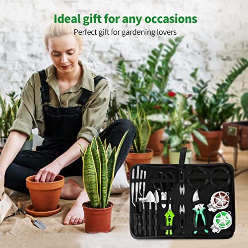 Bonsai Tree Kit, 20 Pcs Gardening Succulent Tools Set, Bonsai Tool Kit Include 262 Feet Bonsai Wire, 29.5"x29.5" Plant Repotting Mat, Bonsai Scissors, Pruning Shears, Unique Gift for Indoor Gardening - view 7