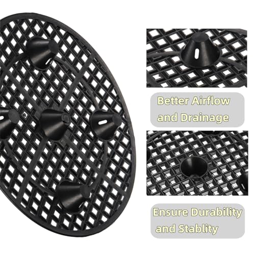 15 PCS Plant Level Pot Elevator, 12 inch Plastic Potted Plant Stands, Large Patio Planter Riser Holder, Deck Floor Protector to Prevent Rot Damage, Plant Trivet for Indoor Outdoor Garden - view 3