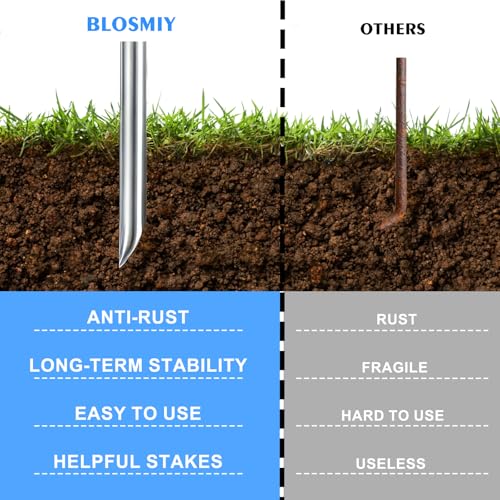 Landscape Staples 50 Pack 8 Inch Heavy-Duty Galvanized Garden Stake - view 5