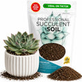 Professional Succulent Soil Mix Large 2.2 Quarts Ready to Use, Premium Potting Soil for Succulents and Cactus, Fast Draining Blend Canadian Peat Coarse Sand Pinebark Indoor Made in USA