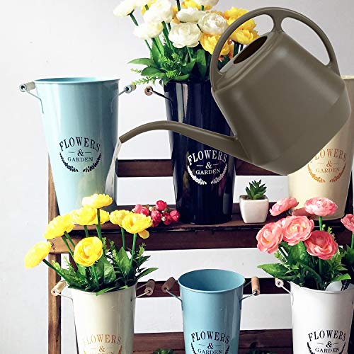 Plastic Watering Can, 1-Gallon, Deep Gray - view 6