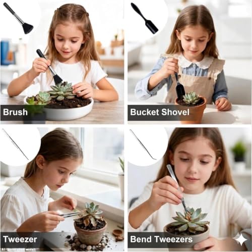 Bonsai Tools Set, 20-Piece Bonsai Tools Set with Waterproof Repotting Mat, Pruning Shears, Scissors & Training Wire - Indoor Gardening Starter Gifts for Women, Men & Beginners - view 5