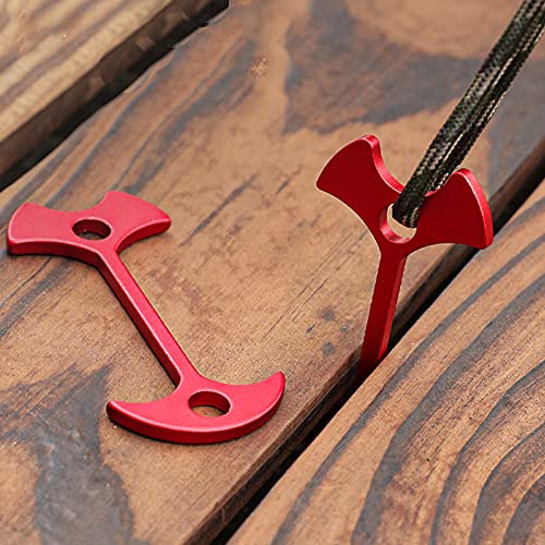 12 Pcs Fishbone Tent Stakes Pegs Lengthen Deck Nail Anchor Hook Aluminum Guyline Cord Adjuster Camping Hiking Outdoor Awning Rope Tensioners Kit for Gallery Road or Timber Deck Accessories - view 5