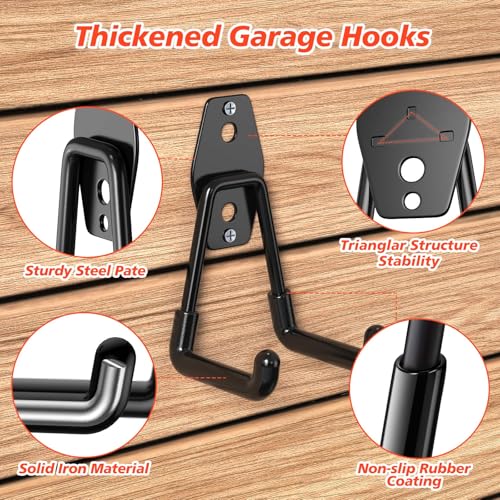 30-Pack Garage Hooks for Storage & Hanging Items, Save Space - view 3