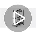 Garden Organizer With Wheels, Yard Tower Rack for Garage Storage, Up to 35 Long-Handled Tools, Sturdy Metal Steel Holder With 3 Hooks, Outdoor, Black - view 7