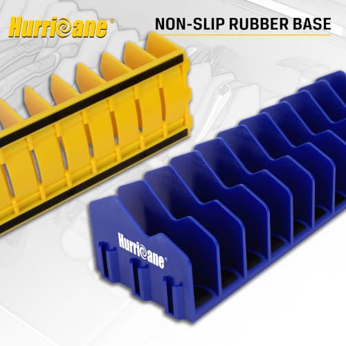 Pliers Organizer Rack, Pliers Cutters Organizer with Non-Slip Rubber Base, Keep Tools Organized in Drawers, 2 Pack, Extendable Design, Fit 3'H Drawers and More(Yellow and Blue) - view 4