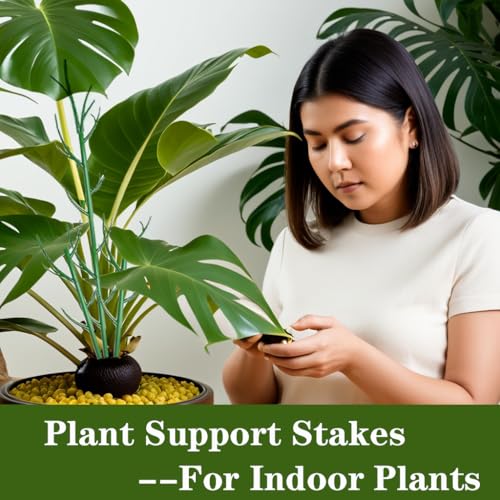 Monstera Plant Support Stakes, 8 Pack Stackable Garden Trellis Climbing Plant Support Structures with Extension Poles for Indoor Outdoor Potted (39.4''- 8 Pack) - view 2