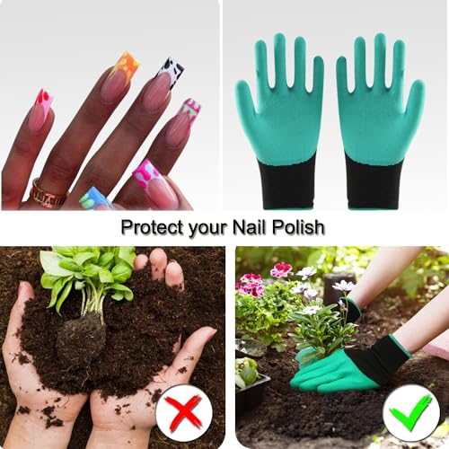 39"x31" Orange Thickened Repotting Mat for Plant Transplanting, Waterproof Tray for Potting Soil Mess Control, Portable Gardening Mat with Protective Gloves, Best Gift for Gardeners - view 6