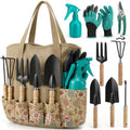 8-Piece Garden Tool Set with Carry Bag, Heavy Duty Tools, 2.2 lbs