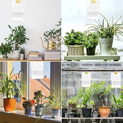 4Pcs Self Watering System for Plants While Away on Vacation, Plant IV Water Bag, Indoor Plant Watering System Device, 30 Days Automatic Plant Waterer Drip Irrigation Kit for Potted Plants - view 5