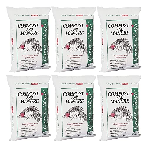 Michigan Peat Odor-Free Compost & Manure Blend, 40 lb, 6-Pack