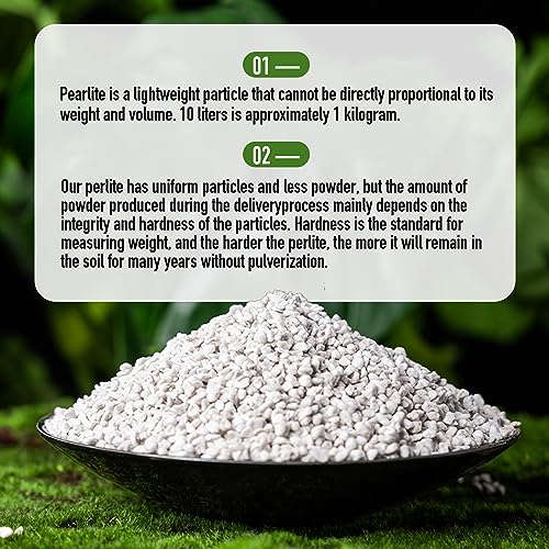 2QT Perlite for Plants Organic Perlite Horticultural Soil Amendment for Indoor & Outdoor Container Plants and Enhanced Drainage Enhanced Growth, Promote Root Growth and Soil Health - view 5