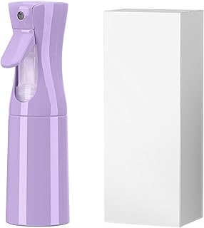 (Purple Hair Mister Spray Bottle，Spray Water Bottle Fine Mist Refillable Plants（6.8OZ /200ML） Barber，Showering Pets, Plants, travel, Ironing and Cleaning ﻿ ﻿ ﻿(Continuous Spray)