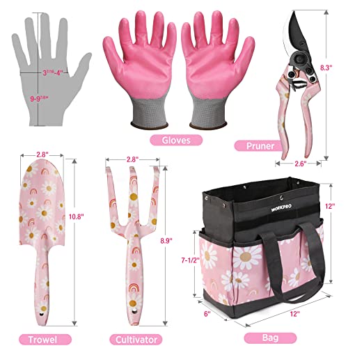 5PCS Gardening Tools, Aluminum Heavy Duty Garden Tool Set with Bag - view 2