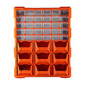 DIY Tool Bits Storage Organiser Unit - Workshop Screws and Small Parts Cabinet or Office Stationary Craft Box (39 Drawer with Open storage)