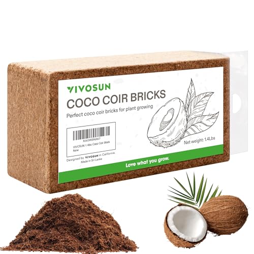 Coco Coir Brick, 1.4lbs 100% Natural Organic Coconut Fiber
