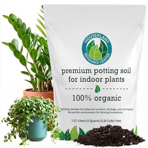 Organic Indoor Plant Soil, Well-Draining Potting Mix, Large 7.5L Bag